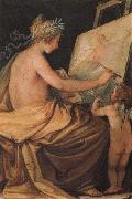 Painting Depicing Fame, Giovanni da san giovanni